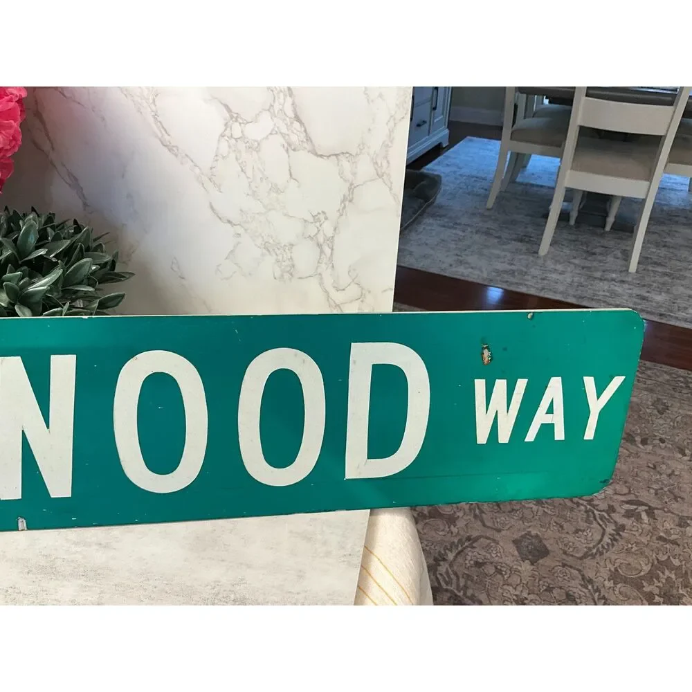 Vintage aluminum street sign Ravenswood Way - Picture 5 of 5